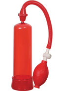 Me You Us Pumped Up Fire Penis Pump - Red
