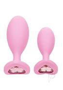 First Time Crystal Booty Duo Silicone Anal Plug (2 Pack) -...
